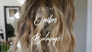 From Ombre to Balayage  Hair Tutorial [upl. by Wendel]