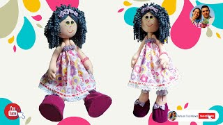 🔴Cómo Hacer una MUÑECA DE TRAPO con Cabellos Rizados Susanita Tutorial Arte en Tus Manos [upl. by Diandra434]