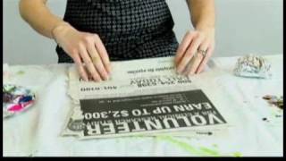 Childrens Crafts Newspaper Snakes  Uses for Newspaper in Arts amp Crafts [upl. by Lyrrehs]