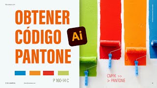 Cómo Obtener  Extraer código PANTONE de un Paleta Cromática en Adobe Illustrator [upl. by Maccarthy]