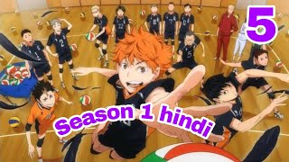 Haikyuu season 1 episode 5  hindi explanation by  Anime Extra Hindi [upl. by Hudis553]