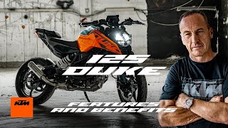 All you need to know about the 2024 KTM 125 DUKE  KTM [upl. by Eberle]