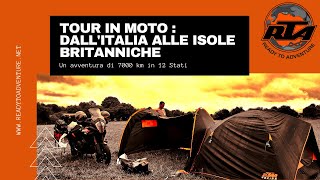 Tour in moto  dallItalia alle isole britannica [upl. by Luemas]