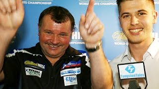 Terry Jenkins beats John Weber to reach the second round [upl. by Lenoj342]