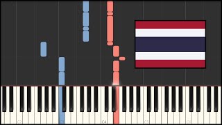 Thailand National Anthem Piano Tutorial [upl. by Seligman]