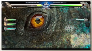 Pachyrhinosaurus vs Gorgosaurus with Healthbars [upl. by Acima]