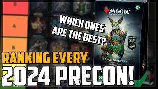 Ranking ALL 2024 Commander Precons Worst TO Best most Worth Buying Magic The Gathering [upl. by Ridglea]