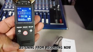 Fosto Digital Voice Recorder Review and How to  Rechargeable [upl. by Nerahs]