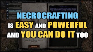 PATH of EXILE Necropolis is Actually the EASIEST Gear Crafting in the Game  DIY GUIDE [upl. by Idnahc]