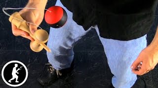 Big Cup Kendama Trick with Catching Techniques [upl. by Enwahs499]