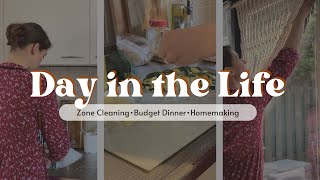 Day in the Life of a Christian Homemaker  Zone Cleaning  Budget Friendly Dinner [upl. by Cello]