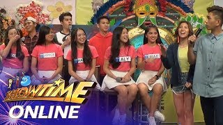 Its Showtime Online Ecka Joyce Hazel Aly and Mae invite supporters to vote for them [upl. by Sevy]