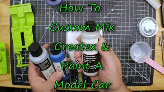 Createx Custom Mixing and Painting a Model Car [upl. by Fritzsche]