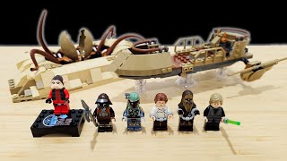 LEGO Star Wars Desert Skiff amp Sarlacc Pit Review [upl. by Yeblehs]