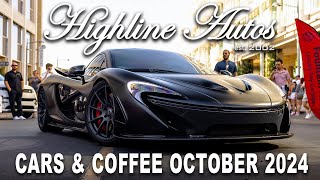 Highline Autos October 2024 Cars and Coffee [upl. by Ecnarf]