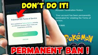 New Term amp Condition can ban your pokemon go account  How to Safely use Pokemon go Spoofinghack [upl. by Flip261]