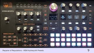 ASM Hydrasynth Presets Drones SFX Pads Instrument Modeling [upl. by Clay97]