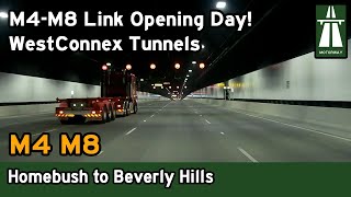 M4M8 Link Opening Day Driving the complete WestConnex tunnels in both directions 4K [upl. by Nauqat]