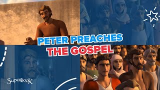 Peter Preaches the Gospel  Batang Superbook  Tower of Babel and the Day of Pentecost Tagalog Clip [upl. by Tannen242]