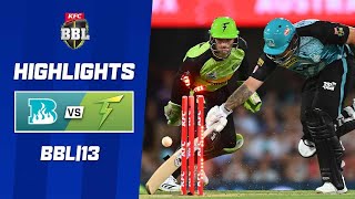 Brisbane Heat v Sydney Thunder  BBL13 [upl. by Jemie]