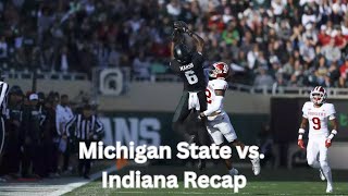 Michigan State Football vs Indiana Recap  Week 10 College Football [upl. by Manouch693]