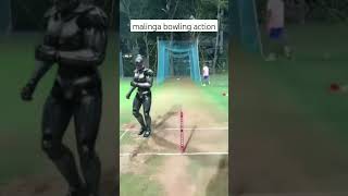 Malinga bowling action in slow motions malinga viralshort fastbolling fastbowler [upl. by Burrows]