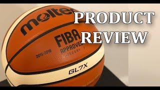 Molten BGLX GL7X Premium Indoor Leather Basketball FIBA Official [upl. by Clere]