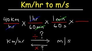 How To Convert From Kmhr to ms and ms to Kmhr  With Shortcut [upl. by Hakym120]