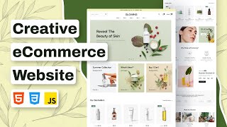 How to Build Creative eCommerce Website Using HTML CSS JavaScript [upl. by Eisor831]