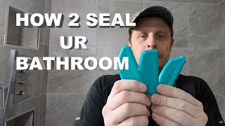 How to seal your bathroom and stop leaks [upl. by Ennovahs]