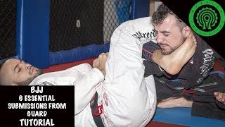 BJJ 6 Essential Submissions from Guard Tutorial [upl. by Cod]