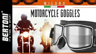 MOTORCYCLE GOGGLES By Bertoni Iwear 😎 [upl. by Derwin]