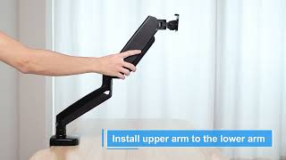 How to Install Single Monitor Desk Mount MP0004 [upl. by Philbo]