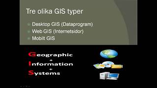 GIS  Geografiska informations system [upl. by Yusem]