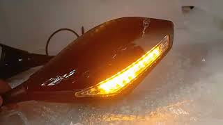 led side mirrors available for bikes 70 fitting [upl. by Adlanor]