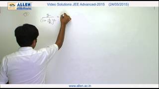 IITJEE Advanced 2015 Video Solution by ALLEN – Physics Paper1 Q No 060708 Paper Code6 [upl. by Atiner]