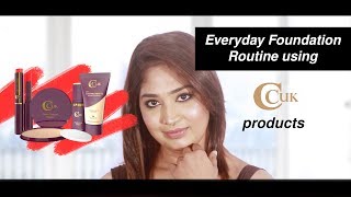 Everyday Foundation Routine Using CCUK Products  British Cosmetics [upl. by Atikaj]