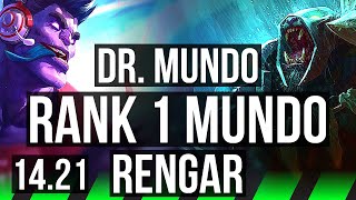 DR MUNDO vs RENGAR JGL  Rank 1 Mundo 516 Rank 14  EUNE Challenger  1421 [upl. by Siugram524]