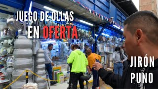 Visité al Gran mercado de Ollas jirón PUNO centro de LIMA [upl. by Eldredge]