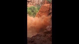 More than 100 people rescued over the weekend at Havasupai Falls [upl. by Einor]