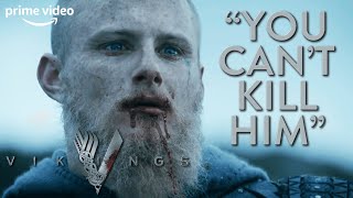 Vikings  Ivar kills Bishop with molten cross 5x1 Full HD [upl. by Wilek]