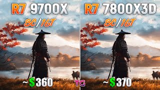 Ryzen 7 9700X vs Ryzen 7 7800X3D  Test in 10 Games [upl. by Fasano592]