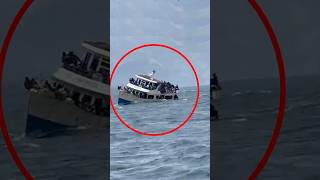 Shocking Footage Boat Sinks in Lake Kivu DR Congo shorts [upl. by Hanaj287]