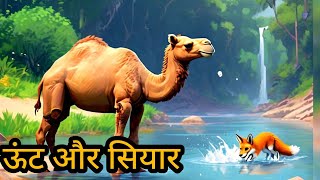 ऊंट और सियार  Camel and jackal  Panchtantra moral storiescartoon stories [upl. by Kiker]