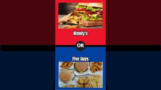 Would You Rather🍔🍟Restaurants Edition wouldyourather shorts ytshorts viralshorts trending [upl. by Peh547]