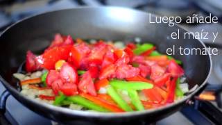 Cómo hacer fajitas vegetarianas  Recetas saludables [upl. by Imot]