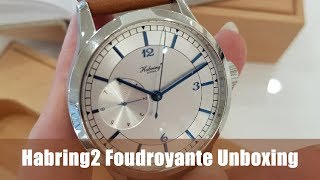 Habring2 Foudroyante watch  The unboxing [upl. by Bicknell829]