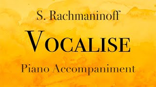 SRachmaninoff  Vocalise Piano Accompaniment [upl. by Keefe]