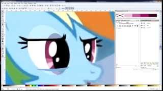 Pony Eyes  Inkscape Vector Tutorial [upl. by Tenom]