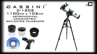 CASSINI C1202 1100MM X 102MM Catadioptric Reflector Telescope [upl. by Bell]